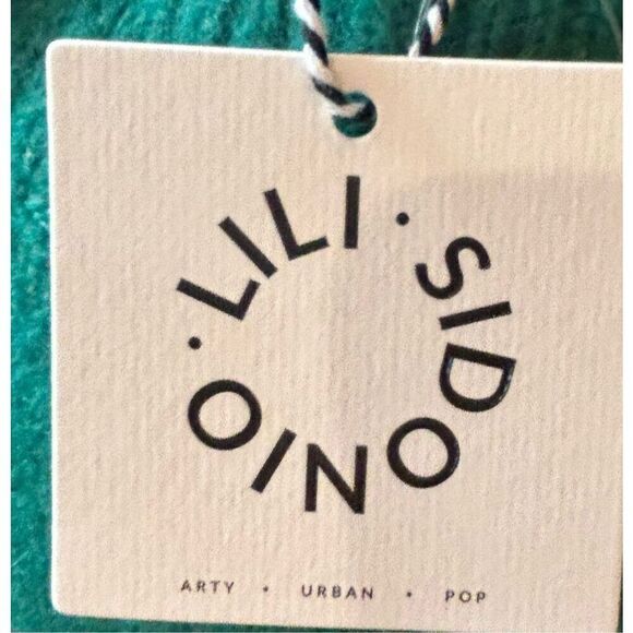 Lili Sidonio Young Ladies Knitted Sweater in Emerald Green NWT Size Small - Picture 5 of 6